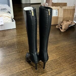 Jimmy Choi knee high black boot